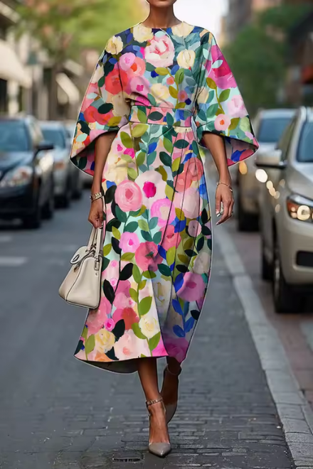 Evaine | Elegant Floral Dress
