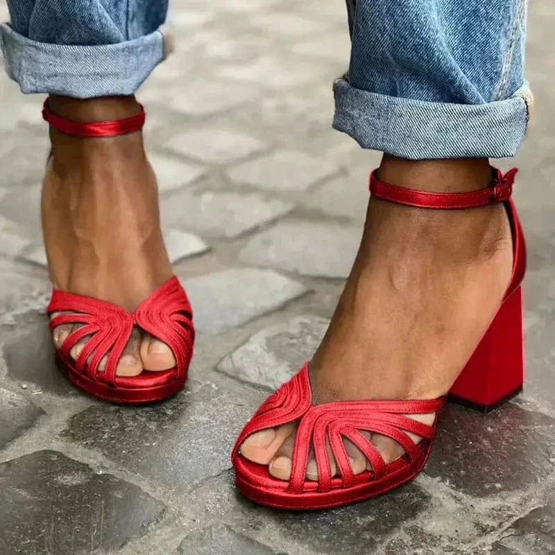 Classic Open Toe Heels