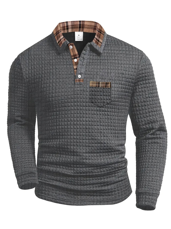 Harvey- Textured   Polo Shirt