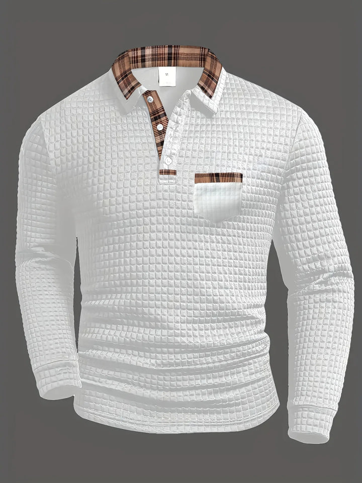 Harvey- Textured   Polo Shirt