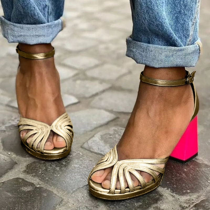 Classic Open Toe Heels