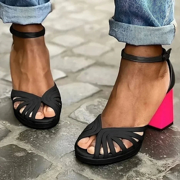 Classic Open Toe Heels