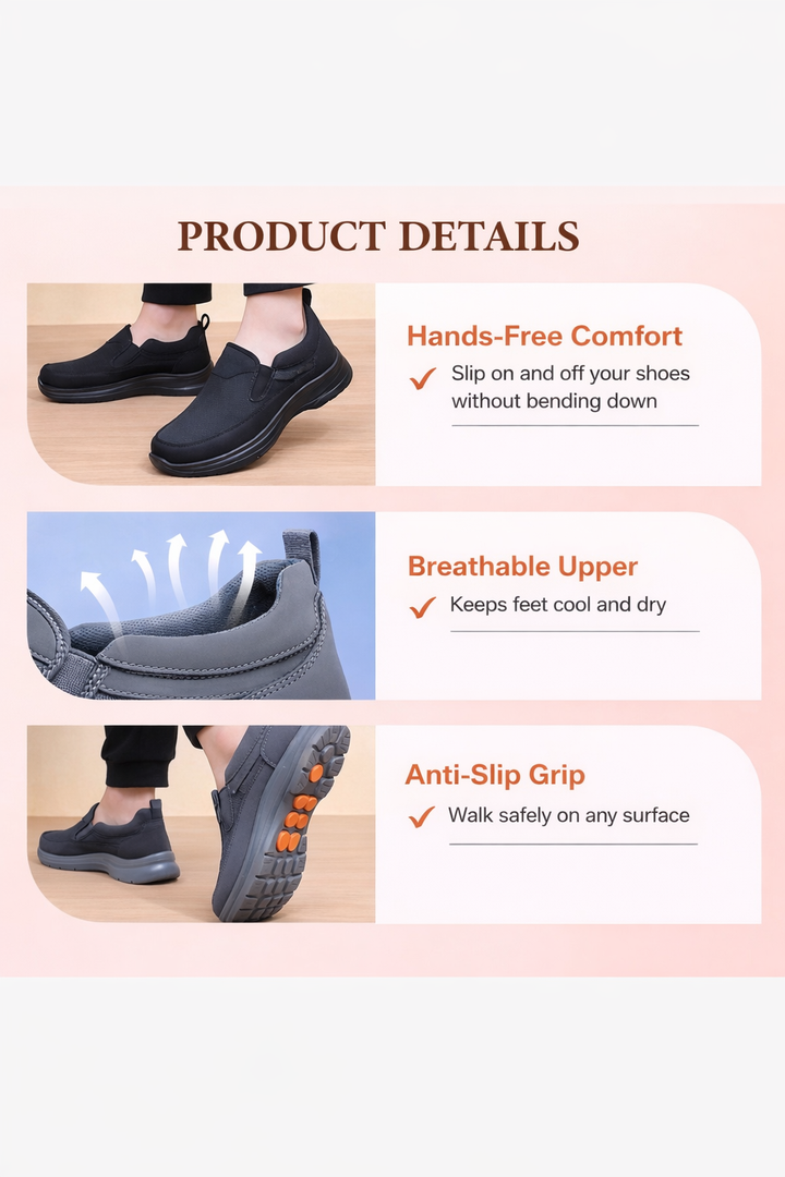 Carlos™ | Men´s Breathable Orthopedic Slip-on Shoes